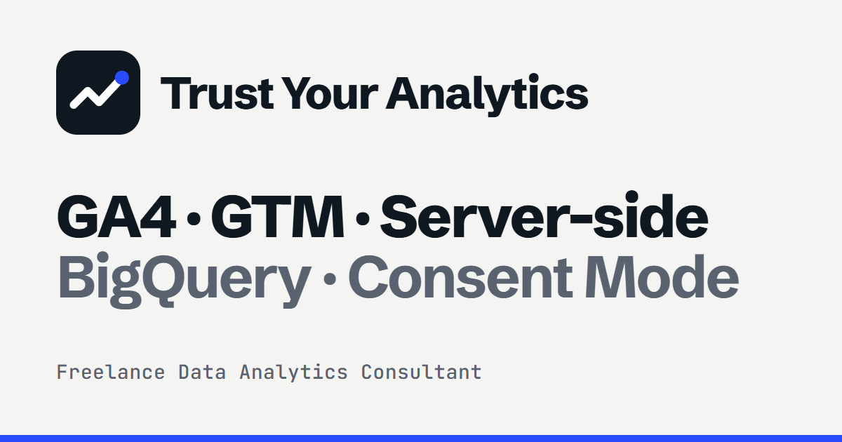 Trusted Analytics Trust Your Analytics | Freelance Data Analytics Consultant